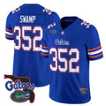 F.Gators #352 Swamp Royal 2025 Florida Patch Vapor Limited Stitched American College Jersey