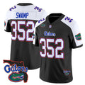 F.Gators #352 Swamp White Black 2025 Florida Patch Vapor Limited Stitched American College Jersey