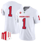 F.State Bulldogs White 2026 Vapor Patch Limited Stitched American College Jersey