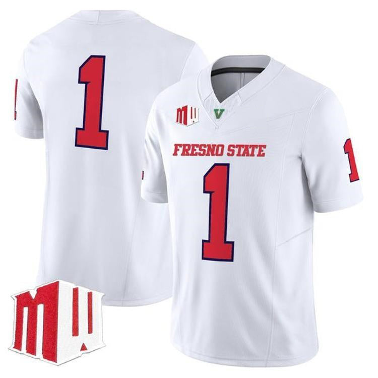 F.State Bulldogs White 2026 Vapor Patch Limited Stitched American College Jersey