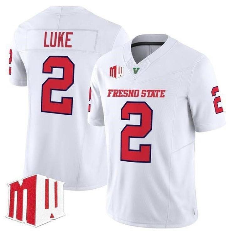 F.State Bulldogs #2 Rayshon Luke White 2026 Vapor Patch Limited Stitched American College Jersey