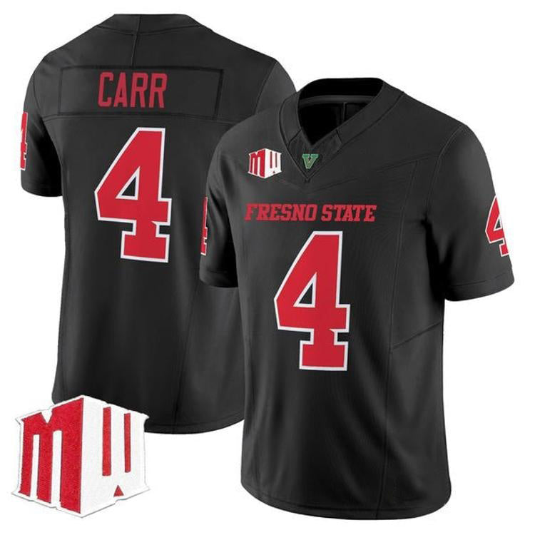 F.State Bulldogs #4 Derek Carr Balck 2026 Vapor Patch Limited Stitched American College Jersey