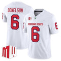 F.State Bulldogs #6 Bryson Donelson White 2026 Vapor Patch Limited Stitched American College Jersey
