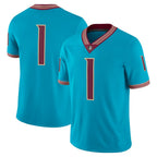 F.State Seminoles Turquoise Alternate Game Stitched American College Jersey