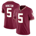 F.State Seminoles #5 Jameis Winston Garnet Alumni Game Stitched American College Jersey