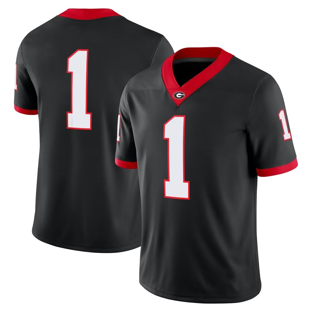 G.Bulldogs Black Alternate Game Stitched American College Jersey