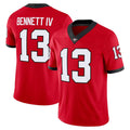 G.Bulldogs #13 Stetson Bennett Red Player Game Stitched American College Jersey