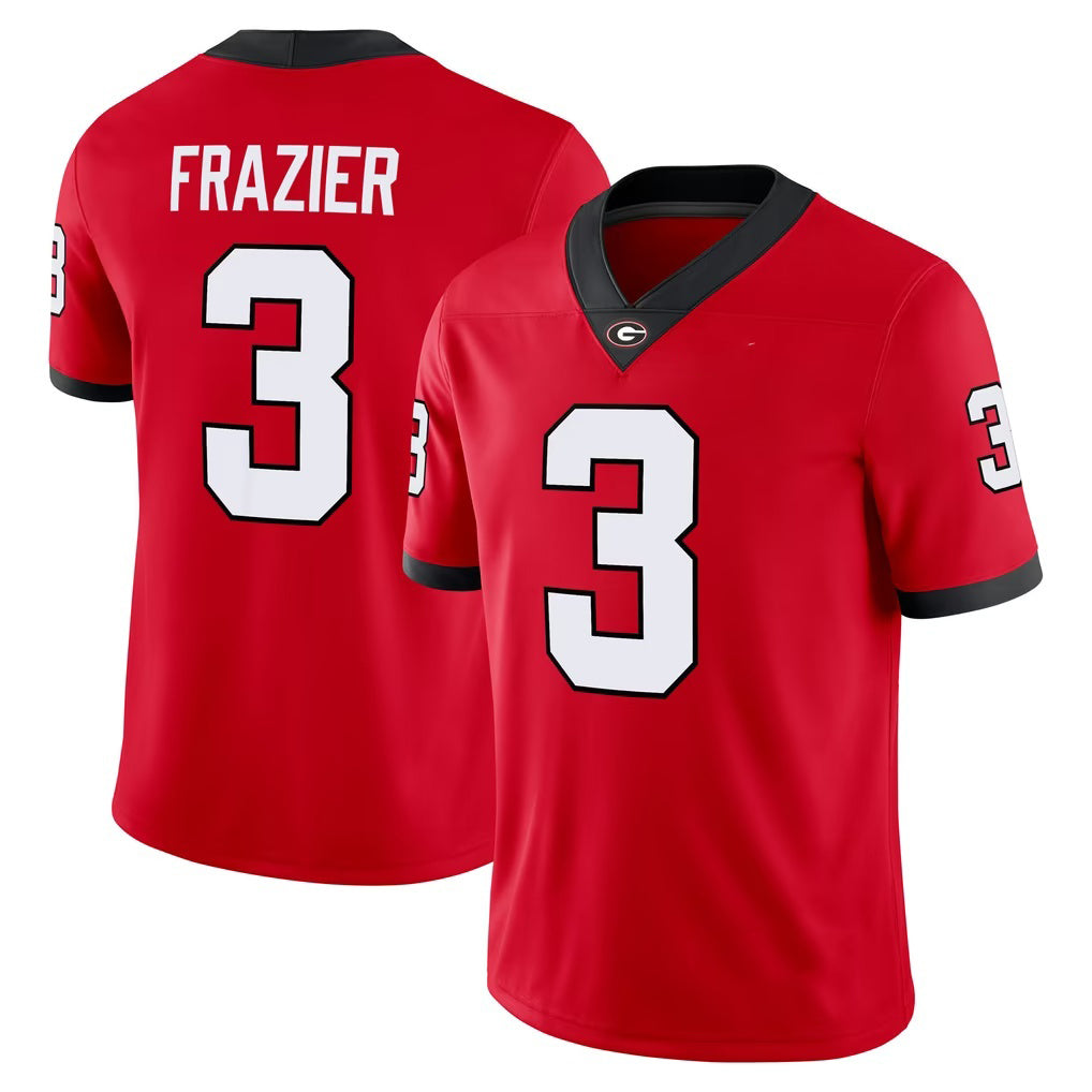 G.Bulldogs #3 Nate Frazier Red Home Game Stitched American College Jersey
