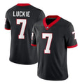 G.Bulldogs #7 Lawson Luckie Black Home Game Stitched American College Jersey