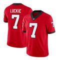 G.Bulldogs #7 Lawson Luckie Red Home Game Stitched American College Jersey
