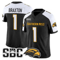 G.Eagles #1 Braylon Braxton White Black Vapor Limited Stitched American College Jersey