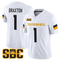 G.Eagles #1 Braylon Braxton White Vapor Limited Stitched American College Jersey