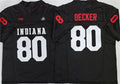 IN.Hoosiers #80 Charlie Becker Black F.U.S.E. Stitched American College Jersey