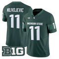 M.State Spartans #11 ALESSIO MILIVOJEVIC 2026 Vapor Limited Green Stitched American College Jersey