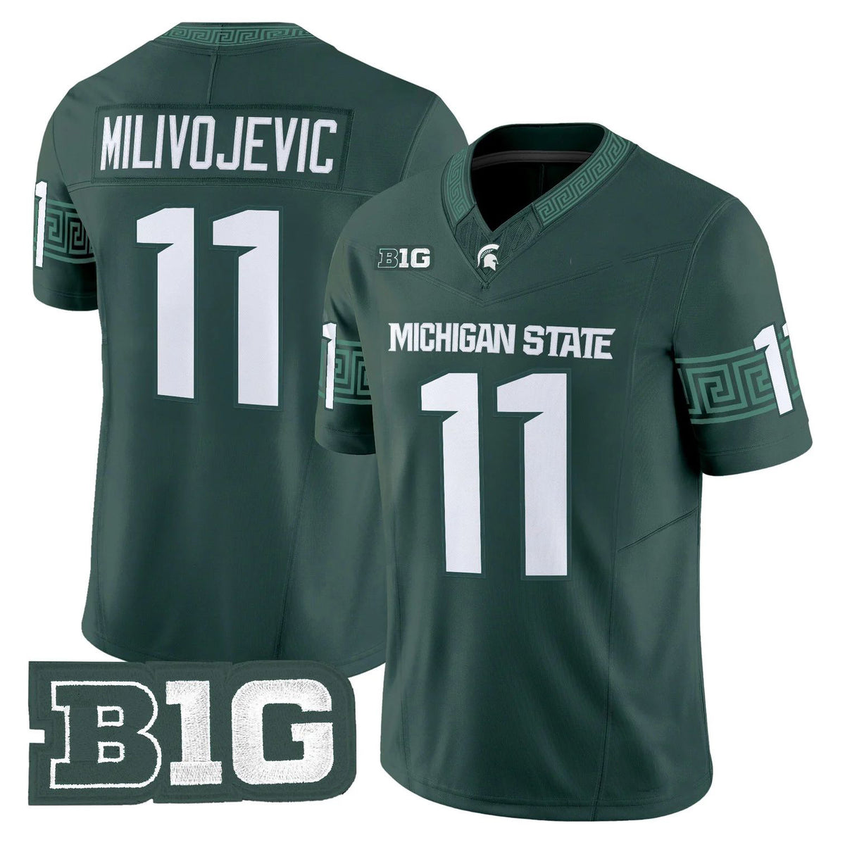M.State Spartans #11 ALESSIO MILIVOJEVIC 2026 Vapor Limited Green Stitched American College Jersey