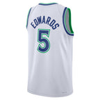 M.Timberwolves #5 Anthony Edwards White Association Edition Swingman Basketball Jersey