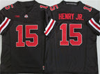 O.State Buckeyes #15 Chris Henry Jr Black 2025 F.U.S.E. Limited Stitched American College Jersey