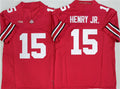 O.State Buckeyes #15 Chris Henry Jr Red 2025 F.U.S.E. Limited Stitched American College Jersey