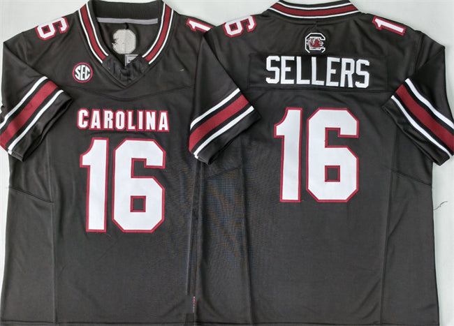 S.Carolina Fighting Gamecocks #16 LaNorris Sellers Black 2026 F.U.S.E. Stitched American College Jersey