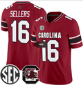 S.Carolina Fighting Gamecocks #16 LaNorris Sellers Garnet 2026 F.U.S.E. Stitched American College Jersey