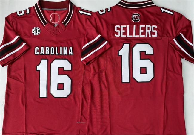S.Carolina Fighting Gamecocks #16 LaNorris Sellers Red 2026 F.U.S.E. Stitched American College Jersey