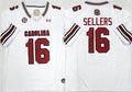 S.Carolina Fighting Gamecocks #16 LaNorris Sellers White F.U.S.E. Stitched American College Jersey