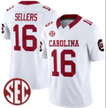 S.Carolina Fighting Gamecocks #16 LaNorris Sellers White F.U.S.E. Stitched American College Jersey