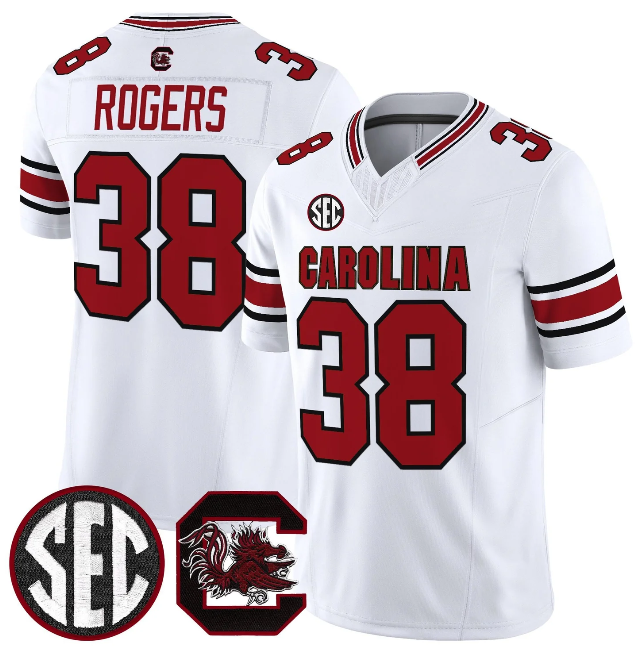 S.Carolina Fighting Gamecocks #38 George Rogers White 2026 F.U.S.E. Stitched American College Jersey