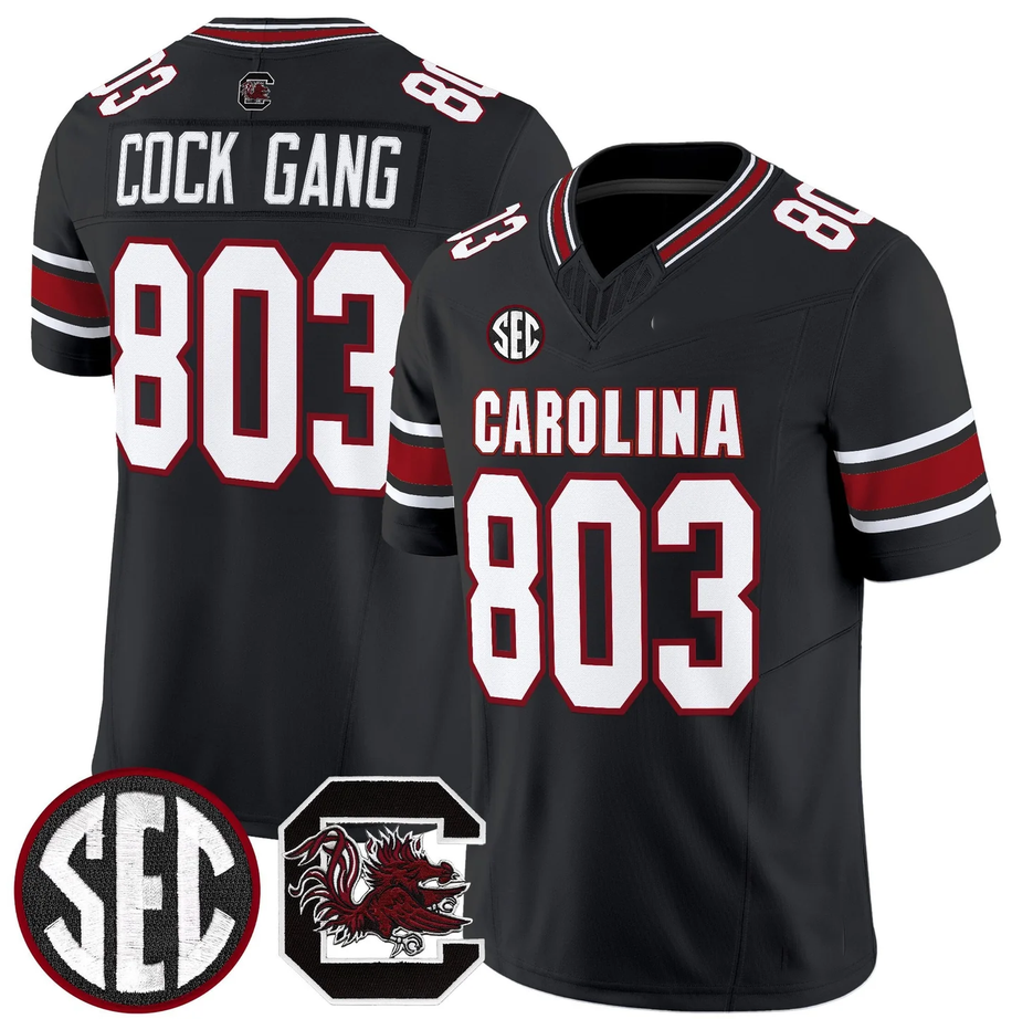 S.Carolina Fighting Gamecocks #803 Cock Gang Black 2026 F.U.S.E. Stitched American College Jersey