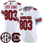 S.Carolina Fighting Gamecocks #803 Cock Gang White 2026 F.U.S.E. Stitched American College Jersey