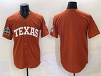 T.Longhorns Blank Orange 2025 World Series Stitched American College Jersey