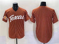 T.Longhorns Blank Orange Pinstripe 2025 Softball National Champions Stitched American College Jersey