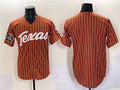 T.Longhorns Blank Orange Pinstripe 2025 World Series Stitched American College Jersey