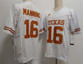 T.Longhorns #16 Peyton Manning White F.U.S.E Stitched American College Jersey