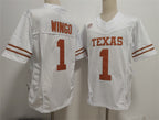 T.Longhorns #1 Ryan Wingo White 2026 F.U.S.E. Stitched American College Jersey