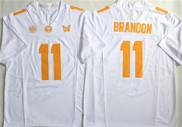 T.Volunteers #11 Faizon Brandon White F.U.S.E. Stitched American College Jersey