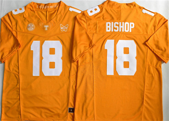 T.Volunteers #18 Desean Bishop Orange 2026 F.U.S.E. Stitched American College Jersey