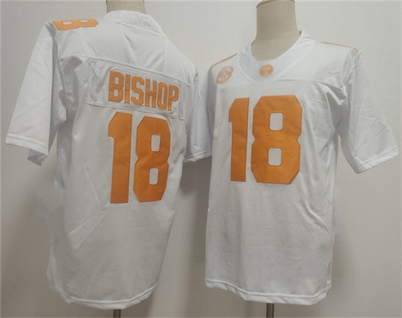 T.Volunteers #18 Desean Bishop White 2026 F.U.S.E. Stitched American College Jersey