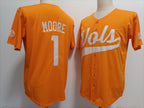 T.Volunteers #1 Christian Moore Orange Stitched American College Jersey