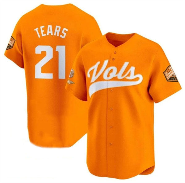 T.Volunteers #21 Kavares Tears Orange 2024 Champions Vapor Limited Stitched American College Jersey