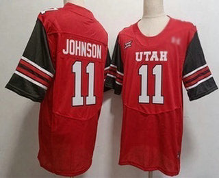 U.Utes #11 Ricky Johnson Red Stitched American College Jersey