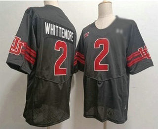 U.Utes #2 Creed Whittemore Black Stitched American College Jersey