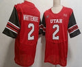 U.Utes #2 Creed Whittemore Red Stitched American College Jersey