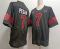 U.Utes #7 Braden Pegan Black Stitched American College Jersey