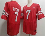 U.Utes #7 Braden Pegan Red Retro Throwback Stitched American College Jersey