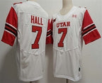U.Utes #7 Johnathan Hall White Stitched American College Jersey
