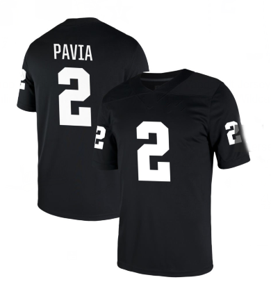 V.Commodores #2 Diego Pavia Black Game Stitched American College Jersey