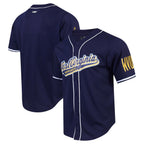 W.Virginia Mountaineers Pro Standard Mesh Full-Button Replica Navy Stitched American College Jersey