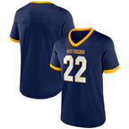 W.Virginia Mountaineers The Cut Navy Stitched American College Jersey