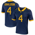 W.Virginia Mountaineers #4 CJ Donaldson NIL Game Navy Stitched American College Jersey